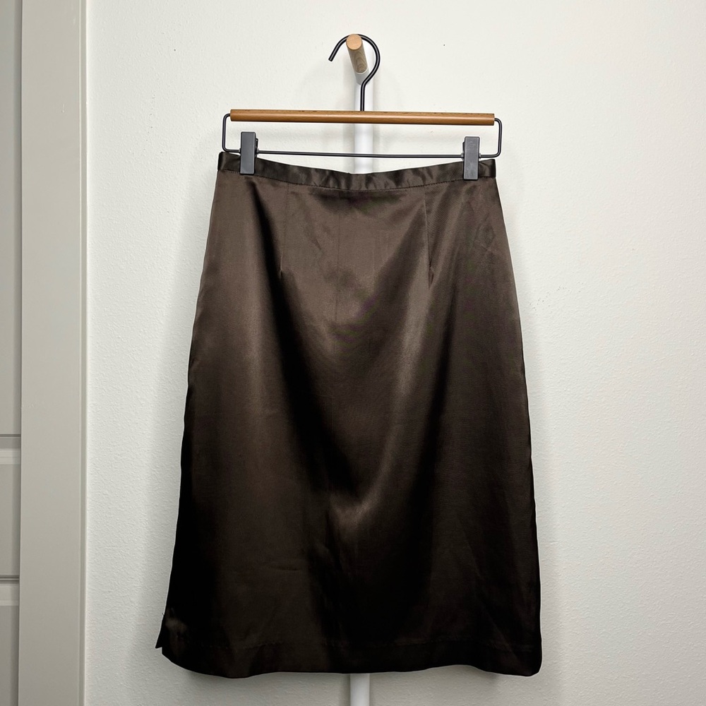 Chocolate Brown Pencil Skirt